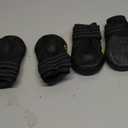 XSY&G Dog Boots,Waterproof Dog Shoes,Dog Booties with Reflective Rugged Anti-Slip Sole and Skid-Proof,Outdoor Dog Shoes for Medium to Large Dogs 4Pcs (Size 8:3.3''x2.9'')(L*W) for 75-95 lbs, Black)