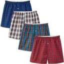 Fruit of the Loom Men's Fruit of the Loom Premium Woven Boxer (4 Pack)