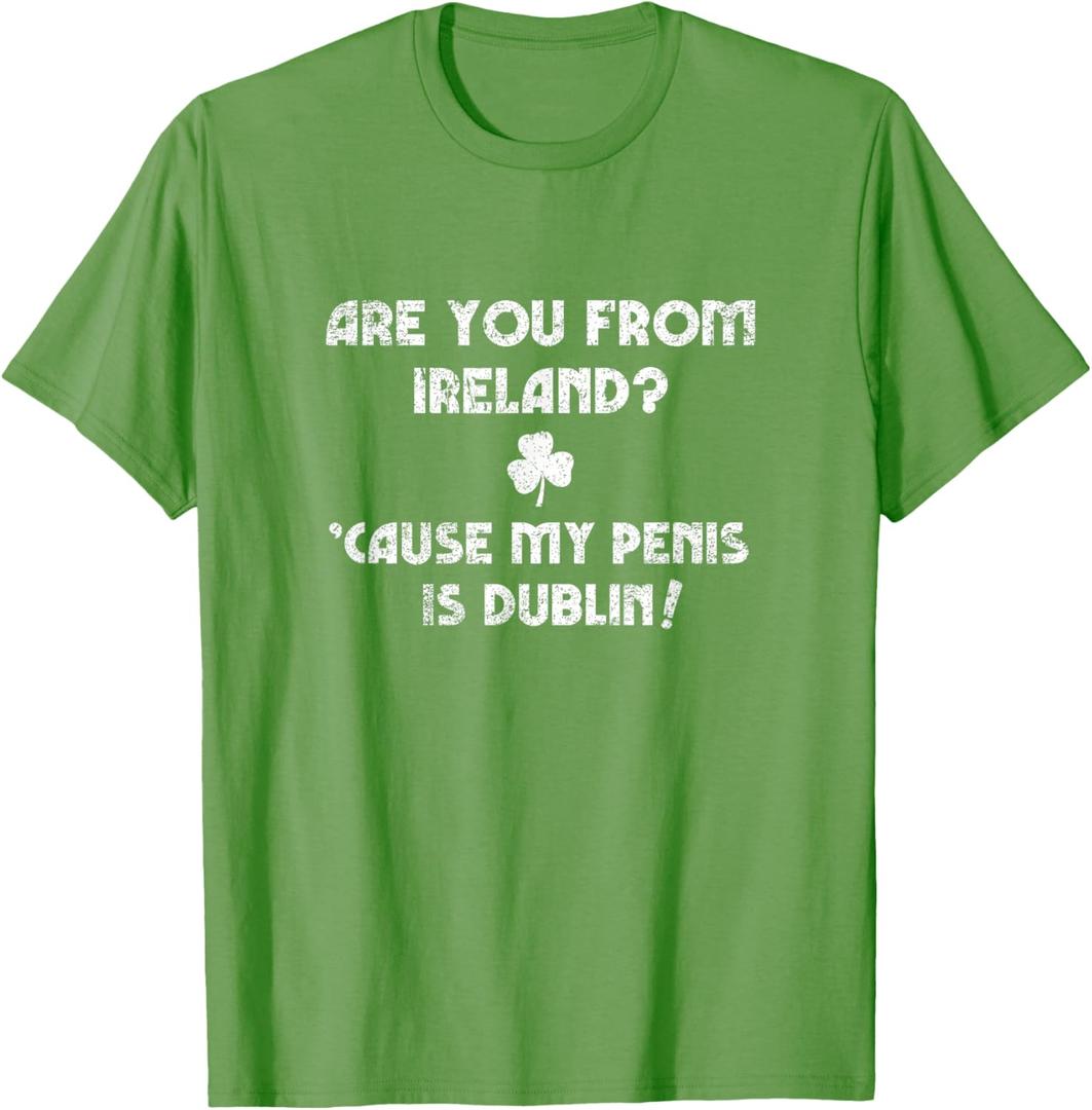 Funny st Patty's Day Inappropriate Pick up line Joke Shirt, Size Small