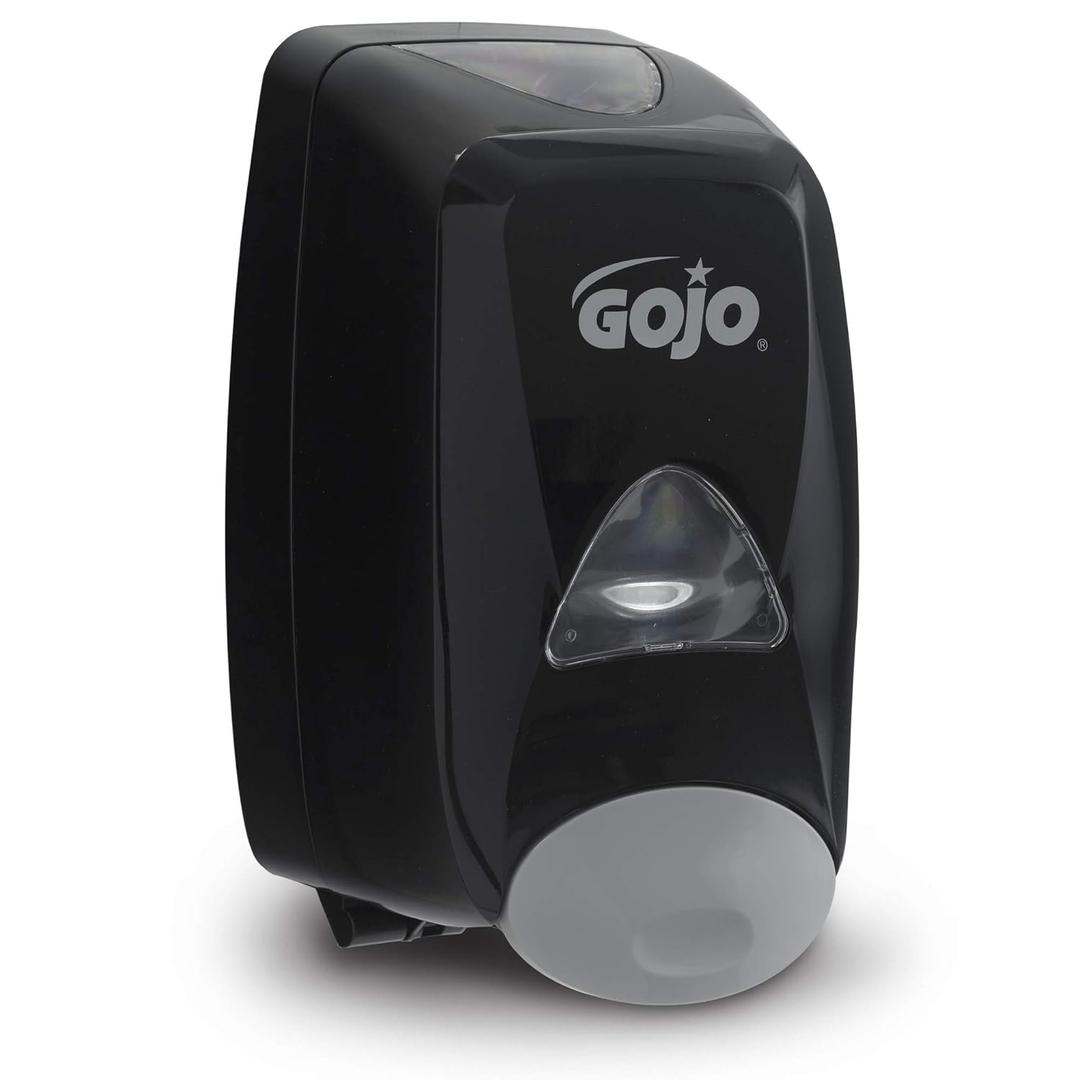 GOJO FMX-12 Push-Style Foam Soap Dispenser, Black, for 1250 mL FMX-12 Foam Soap Refills (Pack of 1) - 5155-06