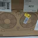 shinic Window Fan with Reversible Airflow Quiet, Twin 9" Blades, Full Remote Control, 3 Functions-3 Speeds, Bathroom Kitchen Window Exhaust Fan, Width Adjustable (From 23.8" to 37") ETL Certified