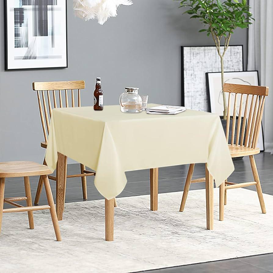 American Greetings 54" x 84" Table Cover, Beige