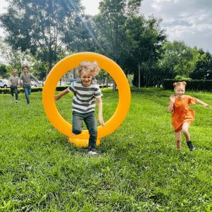Inflatable Jump Ring for Boys Jump Sonic Rings for Boys and Girls Kids Toys Sonic Brithday Party Decorations