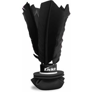 Kickit | The Original Birdie Soccer Trainer | Play Outdoors, Indoors or Backyard, Beach or Tailgate, All Ages Fun & Travel Friendly (Black)