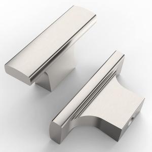 Asidrama 10 Pack Brushed Satin Nickel Kitchen Cabinet Knobs Dresser Drawer Cabinet Hardware Zinc Knobs for Dresser Drawers (Single Hole Knob)