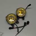 Xprite 500% Bright OEM Style LED Fog Lights w/Yellow Lens Compatible with 2016-2026 Honda Civic (Sedan/Hatchback) Including Sport, EX, Touring, Honda Fit Pilot CRV Accord Odyssey, Acura