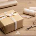 6 x Vitalizart Ivory Velvet Ribbon Set 3/8" x 15 Yd Wooden Spool Fabric Trim 3 Rolls * 5 Yd for Christmas Wreath Decoration Handmade Craft Ornaments Gift Wrapping & Bow Making