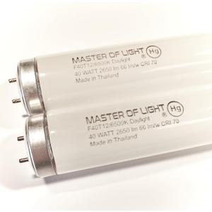 F40T12/D (4 Pack) 4ft Fluorescent Tube Light Bulb 40W 40 Watt Daylight T12 F40T12 6500K 1.5 inch Diameter Replaces F40DX F40T12/865/ECO F40SP65/ECO F40DX/ALTO F40/LR/ECO/2P F40T12/DX (4)
