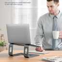 Nulaxy All-Aluminum Laptop Stand for Desk, Ergonomic Detachable Ventilated Cooling Computer Riser, Anti-Slip Design Notebook Holder Compatible with All 10-16" Laptops (MacBook, Dell XPS, HP, Lenovo)