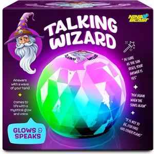 Ninja Blast White Elephant Gifts for Adults & Kids - Talking Wizard Fortune Teller Crystal Ball - Basket Stuffers for Kid 8-12 - Gag Gift Funny Adult Men Teens Boys - Easter Ideas, Yankee Swap