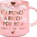 Ulrhpc Mothers Day Gifts for Mom Wife from Daughter Son, Birthday Gifts for Women Her Girlfriend Sisters Friends, 12 OZ Funny Coffee Mug, Valentines Galentines Day Christmas Stocking Stuffers