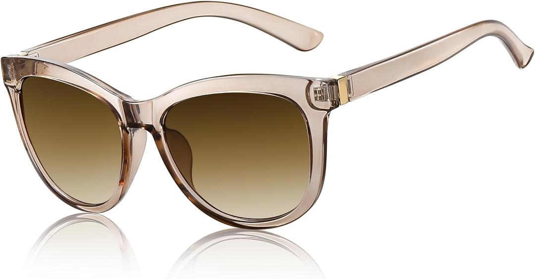 EASY READ Cateye Sunglasses for Women,Trendy Outdoor Sun Glasses Shades with UV400 Protection