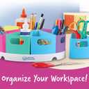 Learning Resources Create-a-Space Storage Center - Desk Organizer for Kids, Homeschool, Caddy, Back to School, Classroom Must Haves