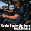 Cooling Seat Cover for Cars, 12V 3-Speed Cooling Car Seat Cushion with Weight Sensing, Universal Fit for Summer Car SUV Truck Bus, Comfortable Non-Slip Breathable 3D Mesh Leather, Black