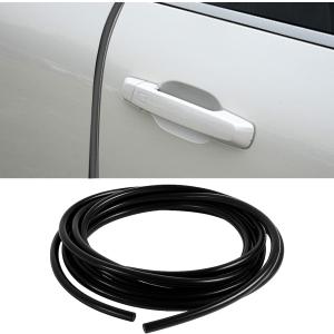 32Ft (10M) Car Door Edge Protector, Self-Adhesive Scratch Resistant U Shape Auto Door Edge Guard Decoration, Anti-Collision Car Doors Trim Strip Protector for Truck, SUV, Sedan (Black-10M)