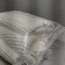 Nestl White Throw Blanket for Couch - Cozy Warm Fuzzy Blankets for Women, Set of 2 Small Fleece Throws for Girls - Off White, 50 x 60 Inches