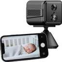 2025 Upgraded 4K Security Camera Wireless Indoor,Home Camera for Pet,Suitable for Home Offices, Wifi Cam with Night Vision, for Indoor and Outdoor Safety,Real Time Record Surveillance-Black T9W5