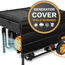 IGAN Generator Covers While Running for most 3500w-12000w Generators - Ultra Heavy Duty Generator Covers for Outside - Portable Waterproof Generator Cover, Generator Enclosure Outdoor, Black