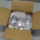 Happizza 500 Sets 32mm(1.25 inch) Blank Pin Back Buttons Parts for Button Maker Machine 32mm, Round Badge Making Supplies, Includes Metal Cover, Plastic Button Back Cover, Clear Film&Blank Paper