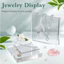 SAMYUCHO Acrylic Base Stand 4 Pack 5 X 5 X 1 Inch Acrylic Blocks for Display Trophy Base Clear Square Cube Riser Display Cylinder Pedestal Stands for Collectibles Jewelry Props Food Display