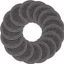 SUNLAND Reusable Makeup Remover Pads for Face,Eye,Lips 16 Pack Microfiber Face Cleansing Gloves Washable with Laundry Bag and Travel Bag Rounds Toner Pads (Round 3.15inchx16, Dark Grey)