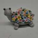 Nacome Solar Turtle Garden Decor with Flowers: Outdoor Clearance Statues Lights for Outside Lawn Ornaments Porch Patio Balcony Yard – Birthday Gifts for Mom Grandma Women