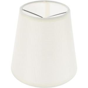 OSALADI Clip-on Fabric Lampshade 5.12 Inch Small Cloth Lamp Shade for Table Lamps Floor Lamps Wall Lamps and Chandeliers Soft Light Cover for Home Office (beige)