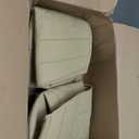 Black Panther 1 Pair Luxury Car Seat Covers Front Bottom Seat Cushion Covers, Anti-Slip and Wrap Around The Bottom, Fit 95% of Vehicles - Beige