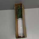 VIERENA 17.5" Artificial Eucalyptus Stems in Glass Vase with Faux Water,Fake Plant Eucalyptus Leaves White Seeds for Centerpiece Table Decorations Farmhouse Wedding Home Greenery Decor (Sage Green)