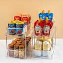 2Pack 2-Tier Bathroom Storage Organizer, Clear Under Sink Organizers Kitchen Vanity Counter Storage Container, Medicine Cabinet Drawers Bins, Pull-Out Organization with Track for Pantry