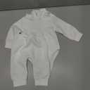 Aalizzwell 3-6 Months Infant Baby Girl Boy Fall Clothes Ribbed Long Sleeve Winter Spring Hoodie Outfit White