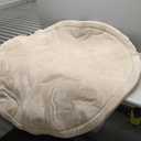 Hakuna Matte CloudSoft Baby Play Mat for Floor Ø 47" Beige – Coral Velvet Memory Foam Rug for Crawling & Cozy Play – Non-Slip, Water-Resistant, Easy-CareTummy Time Mat, Playmat for Playpen