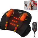 weyais Neck Massager Pillow, Neck and Shoulder Relaxer with Heat, 3 Modes and Strengths, Neck Massager for Pain Relief Deep Tissue, Remote Control, Gift for Women Men Parents Christmas,Black