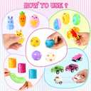 TOAPER 300PCS Prefilled Easter Eggs with Toys, Easter Basket Stuffers, Easter Party Favors, Easter Egg Hunt Prizes, Bulk Plastic Easter Eggs Gifts for Kids Classroom