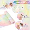 Pastel Tie Dye Non Woven Fabric Bulletin Board Rolls, 24inchx60ft Fits Classroom Bulletin Boards, Resists Tearing and Fading, 24 in x 60 ft Coverage, Waterproof Nonwoven Fabric, School Decor - Pack of 2