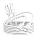 USB C to USB C Cable 3ft for iPhone 17/16/15 Charger Fast Charging Type C to Type C Power Cord for Apple 17/17 Pro/17 Pro Max/Air/16/16e/15 MacBook Air 13 inch/MacBook Pro/iPad/iPad Air/Mini (White)