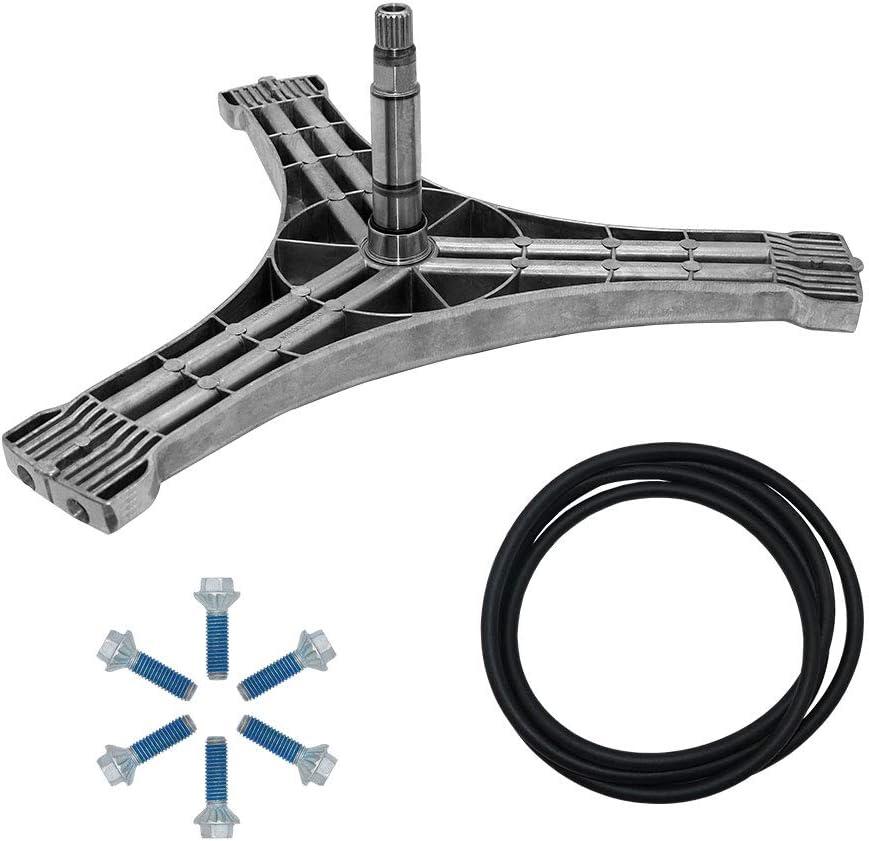 AMI PARTS DC97-15491A Flange Shaft Assembly&(6pcs) DC60-40137A Washing Machine Hex Bolt&DC69-00804A Washer Tub Seal Gasket Compatible with Washing Machine-Replaces 2077008 AP4203183 PS4213806