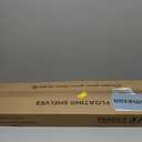 Heimlove 36 Inch Grey Floating Shelves for Wall,10.3 Inch Deep Wood Shelves with Invisible Brackets,Wall Mounted Storage & Display Shelves for Bedroom,Living Room