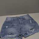 Briskorry Jeans Shorts Women's Ripped Shorts Summer Destroyed Jeans Shorts High Waist Sexy Denim Shorts Frayed Hem Hot Pants Woman Beach Shorts with Pockets, L