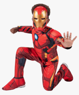 MARVEL Boys Deluxe Iron Man Costume, Kids Tony Stark Superhero Halloween Costume, Child - Officially Licensed, Size Youth Boy Large