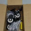 QNCZ 2" Caster Wheels, Casters Set of 4 Heavy Duty but Silent, Excellent Locking Casters with Polyurethane (PU) Wheels, Swivel Plate Castor Wheels for Cart, Furniture, Workbench