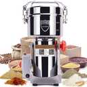 Goldtouch 750g Grain Mill Grinder 2800W Electric Stainless Steel Grain Grinder High-Speed Pulverizer Powder Machine for Dry Wheat, Oats, Corn, Pepper and Coffee Beans (750g Swing Type)
