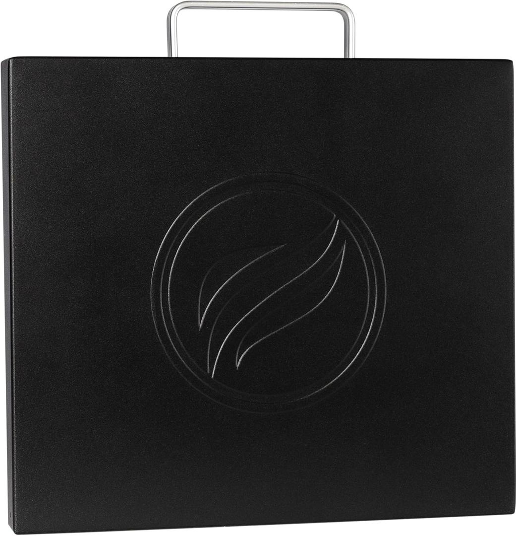 Blackstone 5701 Tabletop 17" Griddle Hard Cover, Flat Top Grill Cover with Handle and Hanging Brackets, Powder Coated Steel, Black