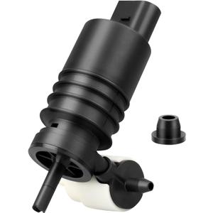 Windshield Washer Pump w/Grommet, Windshield Washer Motor Replacement for Jeep Dodge Chrysler Volkswagen Audi BMW Chevrolet Ford