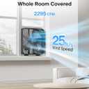 PELONIS 20 Inch Box Fan for Bedroom 3 Speeds, 25ft/s, Floor Fan, Window Fan, Table Fan, Desktop Fan with Superior Air Throw (2295 CFM), Lightweight, 5 Blades, suitable for Office, Living Room, Garage