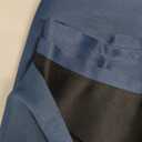 Navy Blue Curtains 96 Inch, Solid Color Blackout Curtains with Grommets for Bedroom 2 Panels Cotton Polyester Room Curtains, 54 x 96 Inches