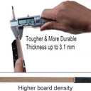 Acocony 11x17 Clipboard with Hardware Corner Guard Vertical Extra Large Clipboard Hardboard with 8 Inch Jumbo Lever Clip 11 x 17 Clipping Board Log Color 1 Pack