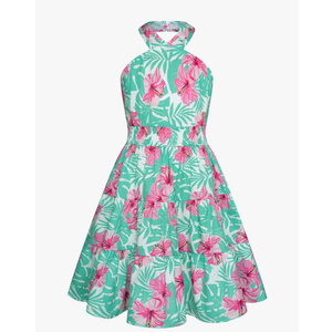 GRACE KARIN Girls Summer Dress Off Shoulder Floral A-line Midi Dress 10 Y
