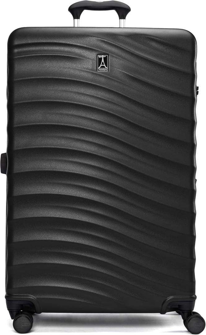 Travelpro Maxlite Air V2 Hardside Expandable Checked Luggage, 8 Spinner Wheels, Lightweight Hard Shell Suitcase, TSA lock, Black, Checked Large 28-Inch