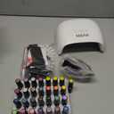 MEFA Gel Nail Polish Kit with U V Light, 32 Colors All Seasons Soak Off 60 Pcs Gel Polish Nail Set with Matte/Glossy Glitter Base Top Coat Manicure Tools Nails DIY Decorations Gifts for Women